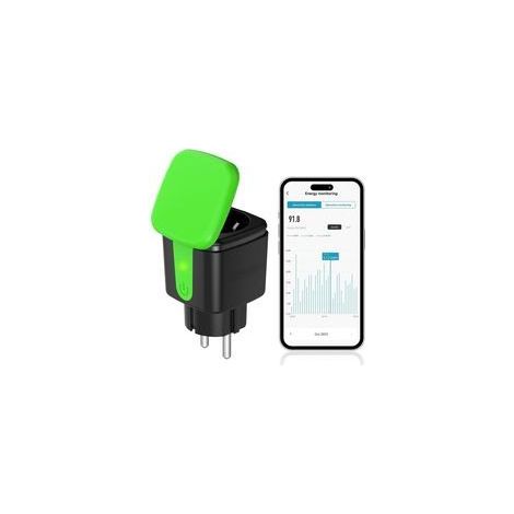 Außensteckdose, Wlan-steckdose, Außensteckdose Mit Energieverbrauchsüberwachung, Gartensteckdose, Smarter Stecker, Kompatibel Mit Alexa Und Google Assistant