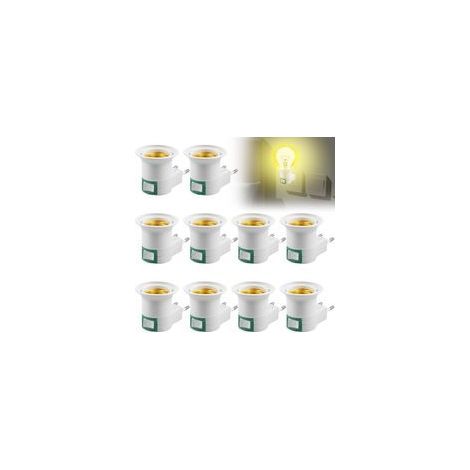 E27-fassungen Mit Funkschalter, 8er-pack, Für Küchenlampen Und Wandleuchten, Einfache Installation