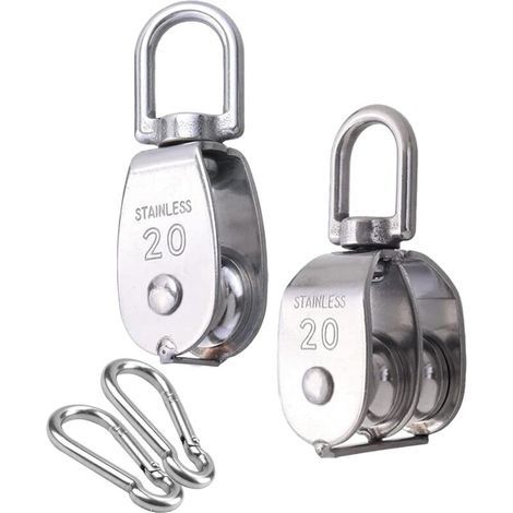 Seilrollenteil, Seilrolle Aus Edelstahl 304, 75 Kg Tragfähigkeit Für Hebekabel, Schiffe