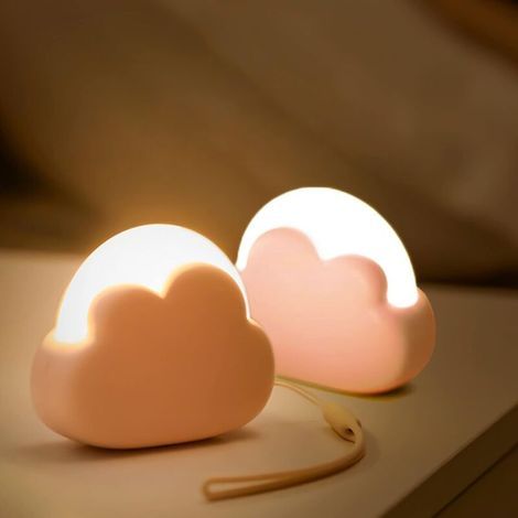 Set Mit Wiederaufladbaren Und Dimmbaren Led-nachtlichtern Für Kinder, Mit 4 Helligkeitsstufen Und Silikonkabel, Ideal Zur Dekoration Eines Babyzimmers (pink) [energieklasse A]