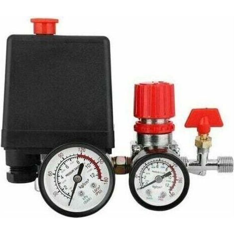 Druckschalter Für Luftkompressor. Druckschalter Für Luftkompressor Mit Regler Und Manometer.
