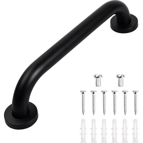 Haltegriff Für Badewanne, Rutschfester Haltegriff Für Dusche, Geeignet Für Senioren Und Zur Verwendung In Der Küche, 30 Cm (schwarz)