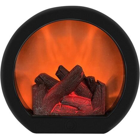 Künstlicher Elektrischer Kamin, Elektrische Kaminlaterne Mit Flammeneffekt, Flammenlose Led-kaminleuchte Zur Dekoration Von Innenhof Und Balkon