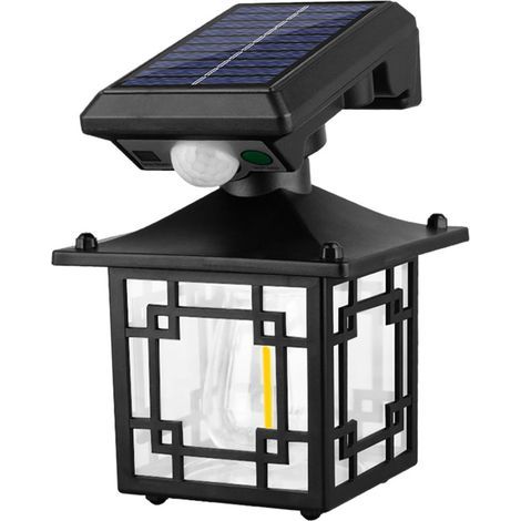 Set Mit 2 Wasserdichten Ip65-solar-wandleuchten Für Den Außenbereich, Straßenbeleuchtung Mit Bewegungsmelder, Gartenbeleuchtung