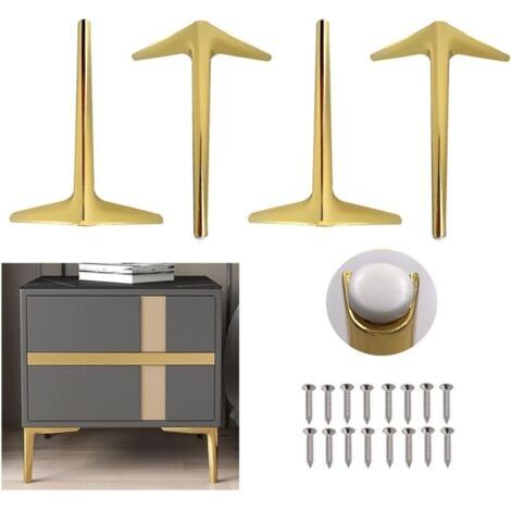Metallmöbelbeine, Dreieckige Möbelbeine, Diy-tischbeine, Moderne Metallsofabeine, Geeignet Für Sofas, Schränke, Betten, Tische, Stühle, 4er-set (18 Cm)