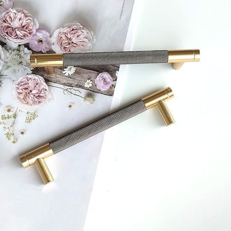 Set Mit 10 Modernen Goldenen Schrankgriffen Mit 128 Mm Lochabstand, Vintage-küchentürgriffe Für Küchenschränke, Kommoden, Kleiderschränke (goldgrau)