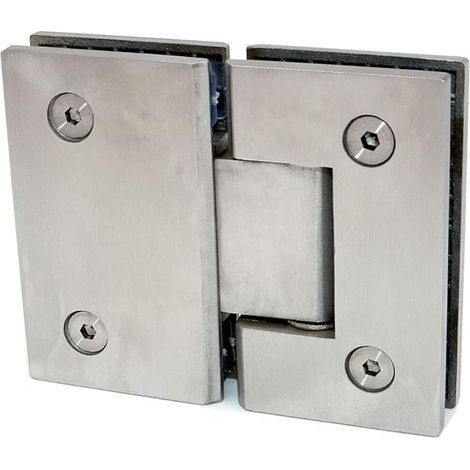 Set Bestehend Aus 1 Kutschentor-anhänger Und Vergoldetem Glashalter, 180-grad-öffnungs- Und Schließbereich, Klemme Aus Edelstahl 304, Geeignet Für 6-12 Mm Glasvitrinen (silber)