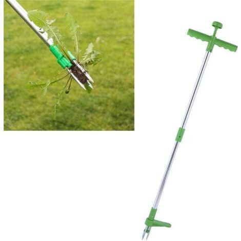 Unkrautstecher, Tragbarer 3-zinken-unkrautjäter Mit Langem Griff, Manueller Unkrautjäter, Gartenzubehör.