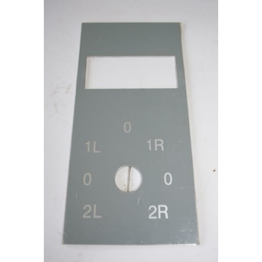 Frontschild für Schaltergehäuse zu GBM 3/25 TN + SN