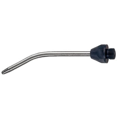 Verlängerungsdüse, gebogen (Stahl, vernickelt) ø2,3mm, 110mm, AG M12x1,25