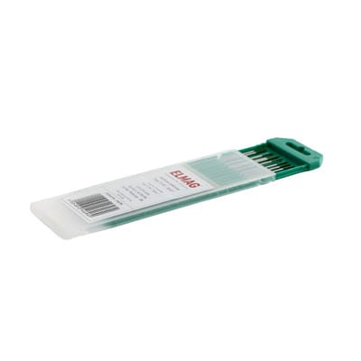 Wolfram-Elektrode Type E-W, grün ø1,6 x 175mm, für ALU, W 99,9%, 10er-Pack