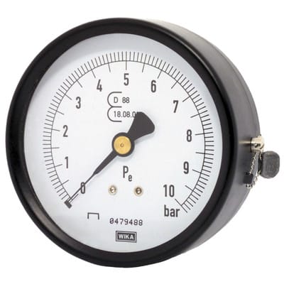 Druckmanometer 0-12 bar ø50mm, 1/8" Außengewinde hinten