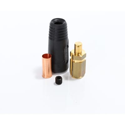 Schweißkabel-Stecker, schwarz 50/70/95mm², Zapfen-ø13mm, 60% ED @ 500A