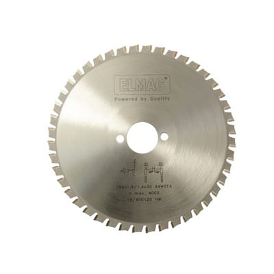 HM-Kreissägeblatt Dry-Cutter Edelstahl ø180x1,8/1,4x30/20 44 Zähne für Rohrsägen