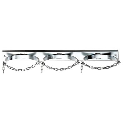 Gasflaschenwandhalterung mit Kettensicherung für 3 Flaschen ø140mm (10 l)