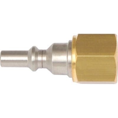 Sauerstoff-Edelstahlstecknippel IG 1/4" zu Druckminderer nach EN 561