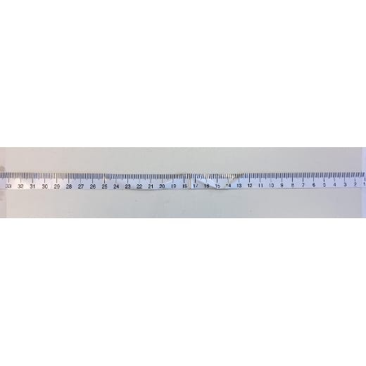 Skala für FSM570/STM640 (Skalierung v. rechts nach links) 0-33,5 cm