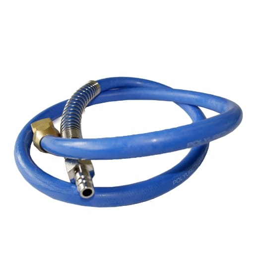 PU-Schlauch-Zuleitung 1,10m komplett für EURODRUM AIR 20 (Teile Nr. 14,19,21,22)