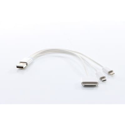 Kabeladapter USB 5V-2.0A mit 3 verschiedenen Steckern