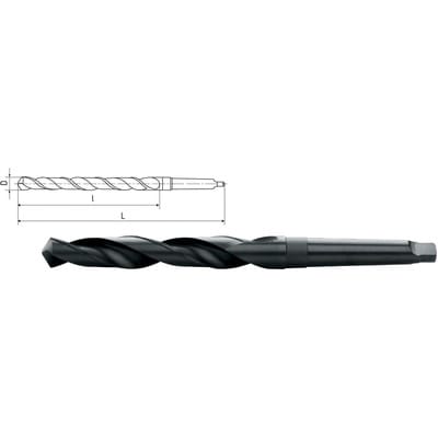 HSS Co5-Spiralbohrer mit Morsekegel DIN 345 ø22,0mm