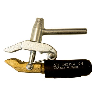 Masseklemme mit Schraubverschluß 600 Ampere / 35% ED, Messing