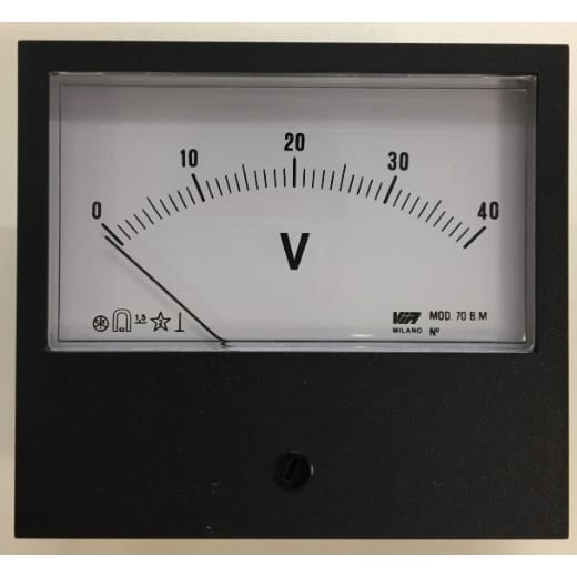 Voltmeter 0-40 V 95 x 85mm für EUROSTART 1300/2000