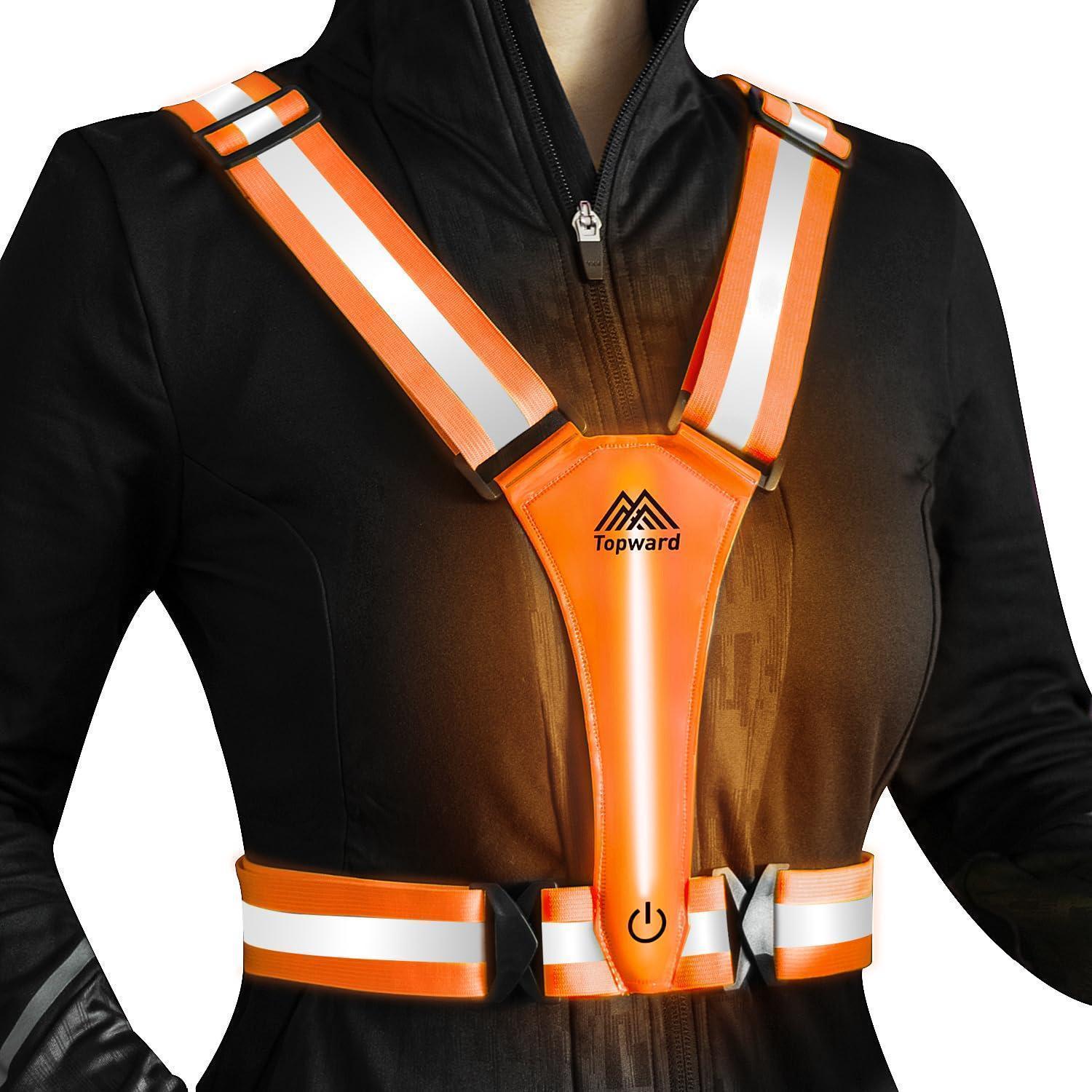 Warnweste Mit Leds, Wiederaufladbar, Für Damen, Herren, Kinder