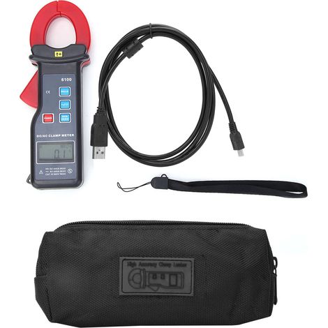 Digitales Stromzangenmessgerät Etcr6100, Ac/dc-messung 0,0 A–1000 A, Hochpräziser Stromprüfer Mit Lcd-anzeige, Professionelles Elektrisches Diagnosegerät