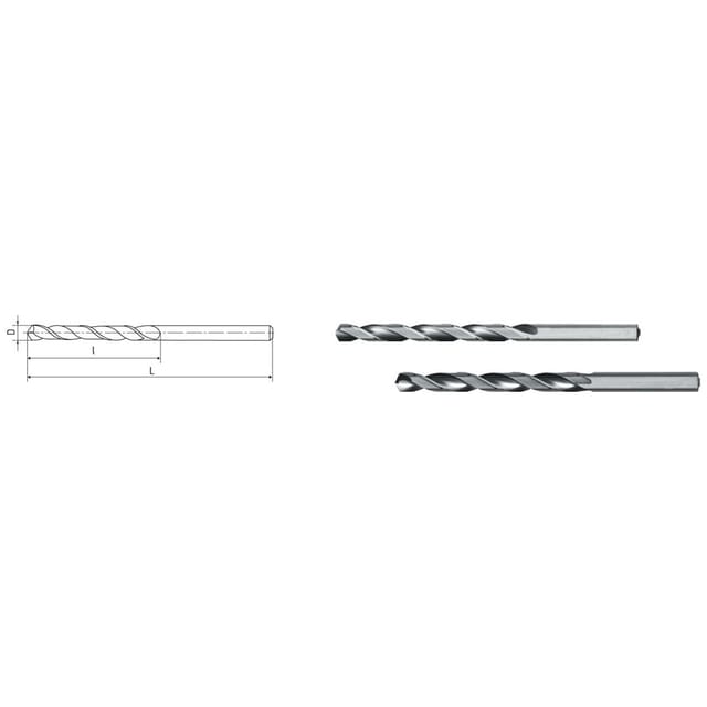 HSS-Spiralbohrer DIN 340 ø6,0mm lang