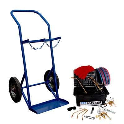 AUTOGEN-Komplett-Set - ohne Gasflaschen Montagebox KE 17/5m - Set / 50 l