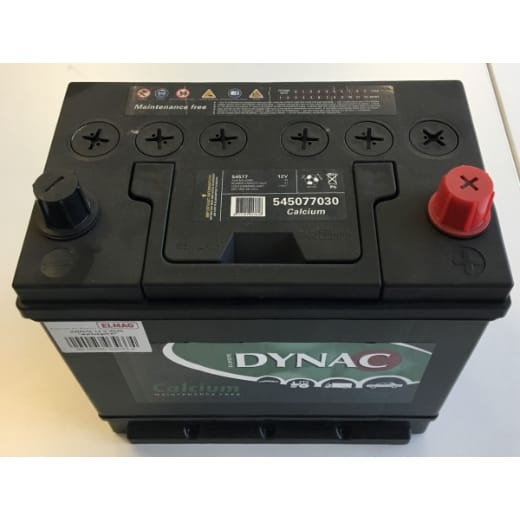 Batterie 12 V-45Ah wartungsfrei für Stromerzeuger (Calcium 545.77) 220x140x200mm