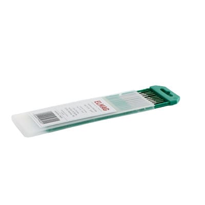 Wolfram-Elektrode Type E-W, grün ø2,4 x 175mm, für ALU, W 99,9%, 10er-Pack