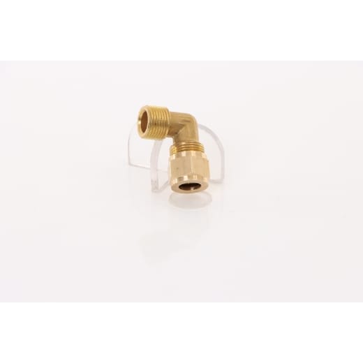Messingknie zu Druckleitung AG 3/8", Mutter M15, Quetschring 10mm für TURBO 260