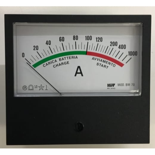 Amperemeter 0-1000 A. 95 x 85mm für für EUROSTART 2000