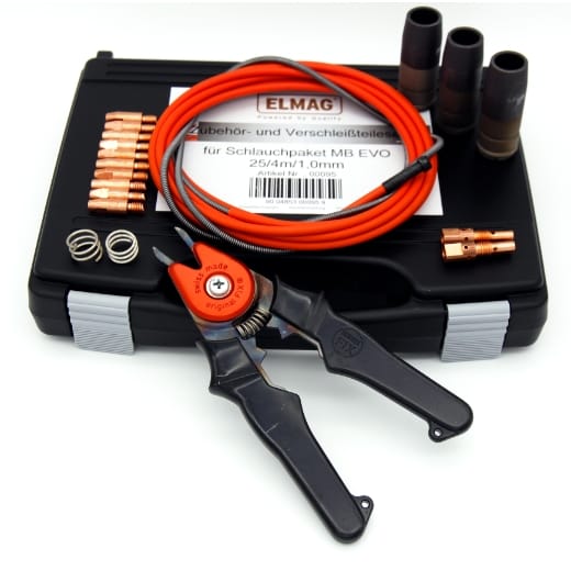 Zubehör- und Verschleißteileset für Schlauchpaket MB EVO 25/4m/1,0mm