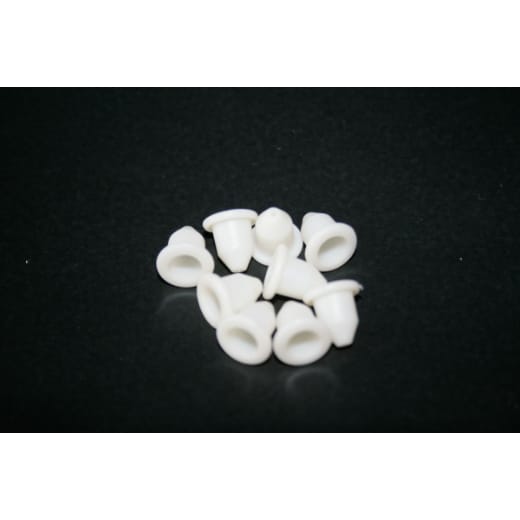 Staudüse für Argon/CO₂-Druckminderer neue Ausführung PVC weiß