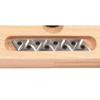 Wendeplatte zu DM-Satz Camlock ab 16x16mm passend, Dreieckform links TiN