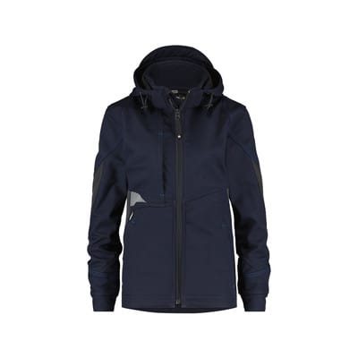 Gravity Women Softshell-Jacke für Damen, nachtblau/anthrazit, Größe L