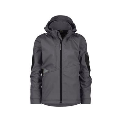 Gravity Women Softshell-Jacke für Damen, anthrazit/schwarz, Größe M