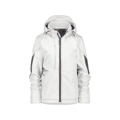 Gravity Women Softshell-Jacke für Damen, weiß/anthrazit, Größe 2XL
