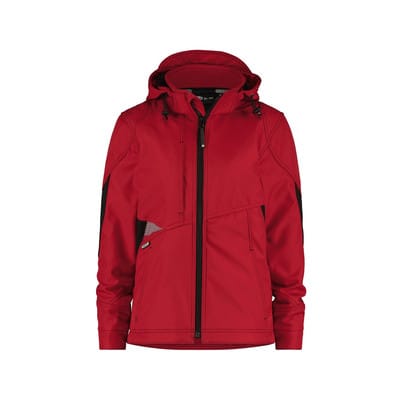 Gravity Women Softshell-Jacke für Damen, rot/schwarz, Größe XL