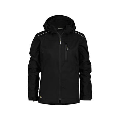 Tavira Women Softshell-Jacke für Damen, schwarz, Größe 2XL