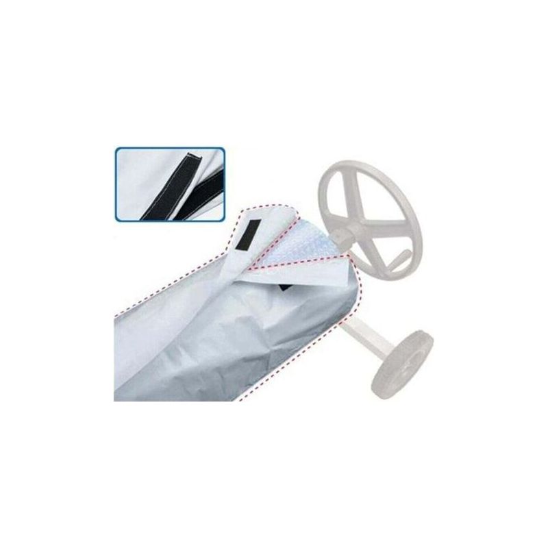 Wasserdichte, Rollbare Poolabdeckung Aus Stoff, Sonnenschutzabdeckung, Staubdicht, Für Den Garten – 550 × 96 Cm