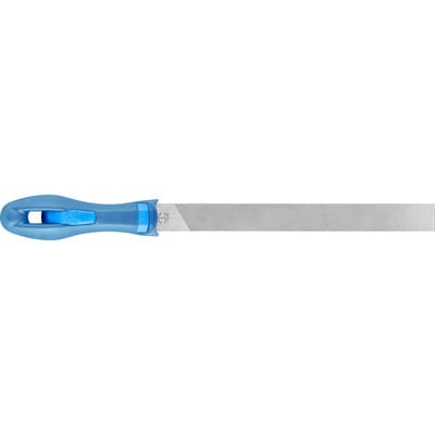 Mühlsägefeile mit Heft runde Kanten Flachstumpf 250mm Hieb 2 universell zum Schärfen