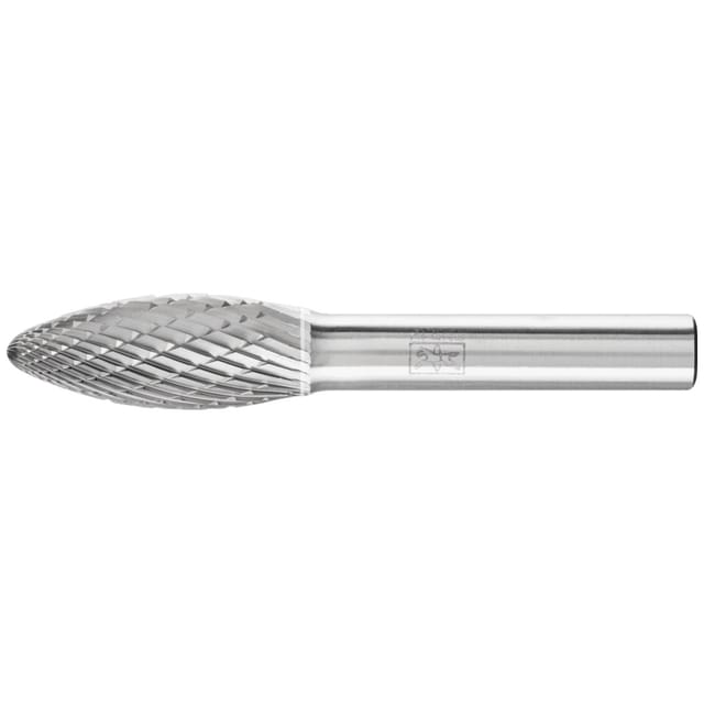 Hartmetall Hochleistungsfrässtift TOUGH Flamme B Ø 12x30mm Schaft-Ø 8 mm schlagfest