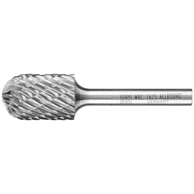 Hartmetall Hochleistungsfrässtift ALLROUND Walzenrund WRC Ø 16x25mm Schaft-Ø 6mm universal grob