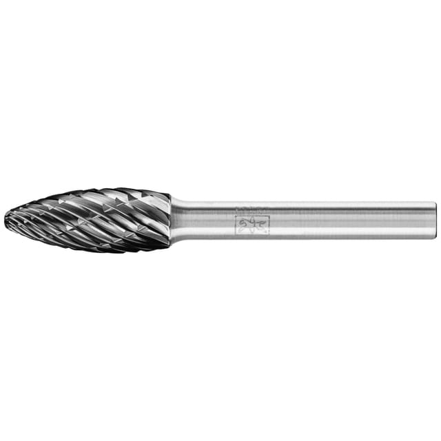 Hartmetall Hochleistungsfrässtift ALLROUND Flamme B Ø 10x25 mm Schaft-Ø 6 mm HICOAT universal
