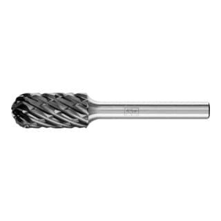 Hartmetall Hochleistungsfrässtift STEEL Walzenrund WRC Ø 12x25 mm Schaft-Ø 6 mm HICOAT Stahl