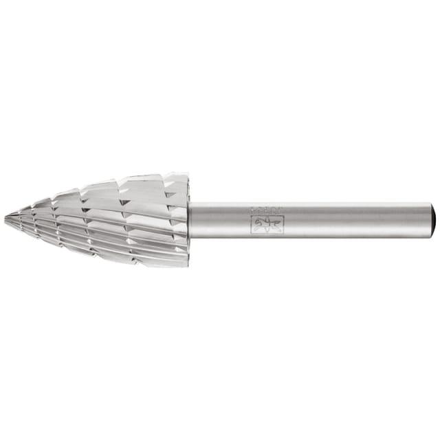 HSS Frässtift Spitzbogenform K Ø 16x30mm Schaft-Ø 6 mm Z 2 universal mittel Spanbrecher