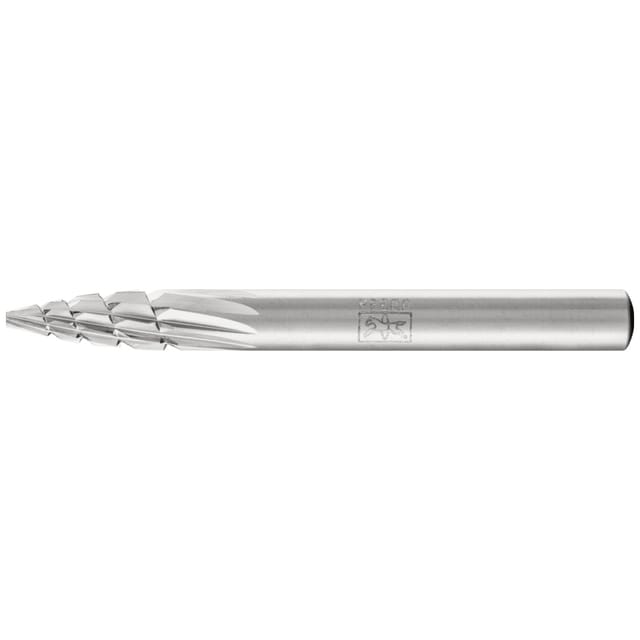 HSS Frässtift Spitzbogenform K Ø 06x18 mm Schaft-Ø 6 mm Z 2 universal mittel Spanbrecher